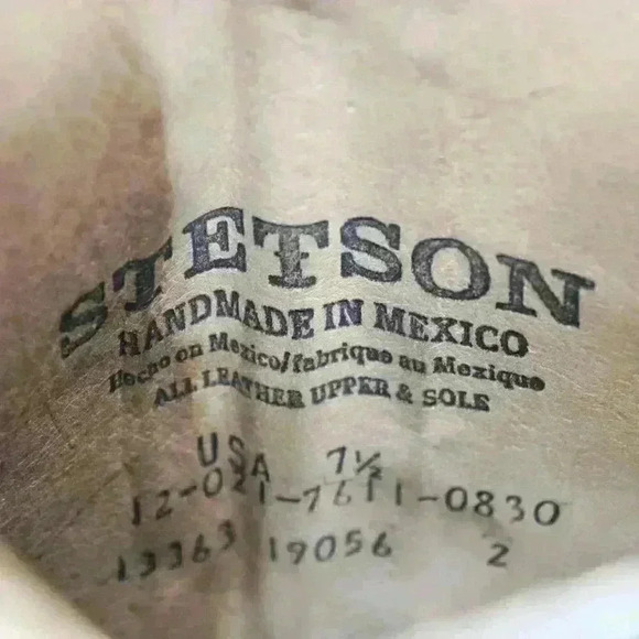 Stetson Women's Black Distressed Leather Tall Riding Zipper Boots Size US 7.5 - Picture 11 of 12